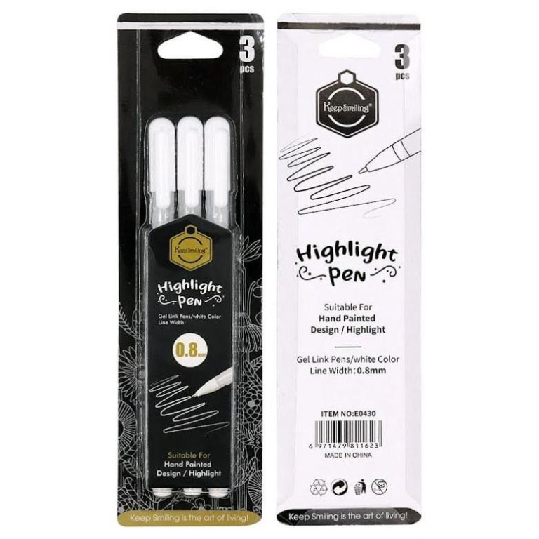 keep-smiling-e0430-white-highlight-pen-0.8mm