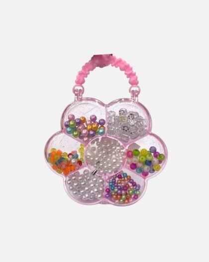 Cute Flower Shaped DIY Beads Box with Handle & Wire
