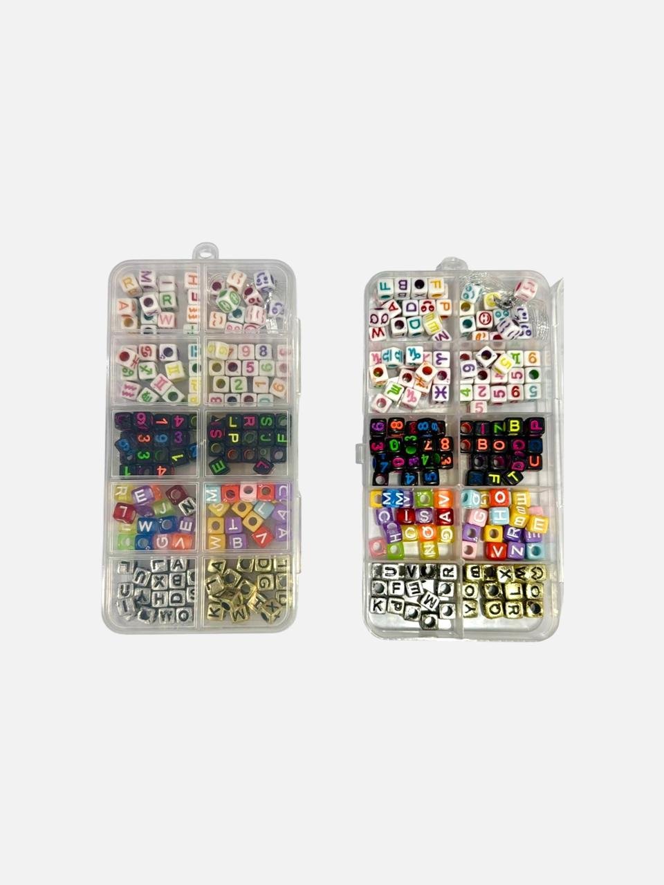 DIY Colorful Alphabet & Number Cube Bead Kit