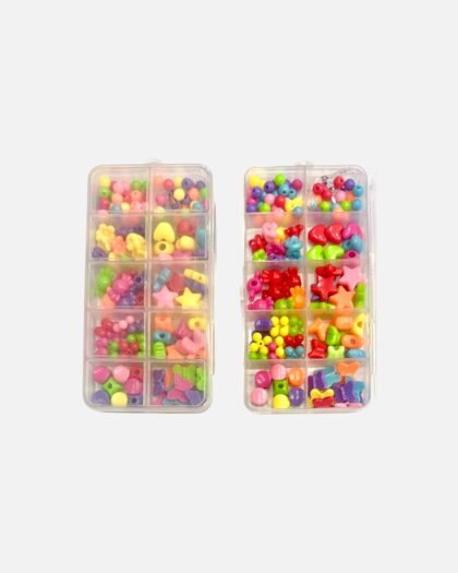 Multicolor Candy Shapes & Star Beads Set for Jewelry Making & DIY Crafts