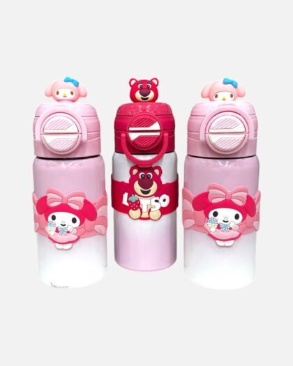 Kids' Cartoon Character Water Bottle – Assorted Designs