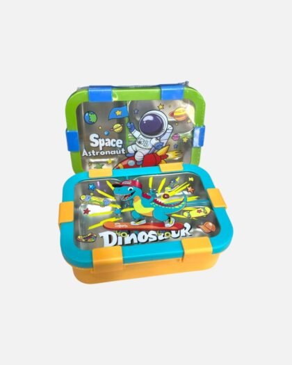 3-Compartment Stainless Steel Lunch Box for Kids