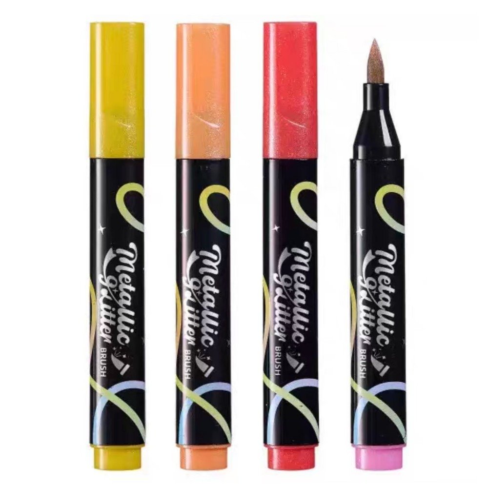 Metallic Glitter Painting Markers Set 24 Colors - Image 5