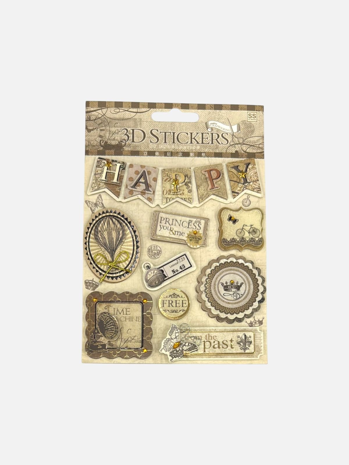 SS 3D Handmade Birthday & Celebration Stickers Greeting Card Deco Stickers - Image 2