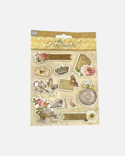 SS 3D Handmade Birthday & Celebration Stickers  Greeting Card Deco Stickers