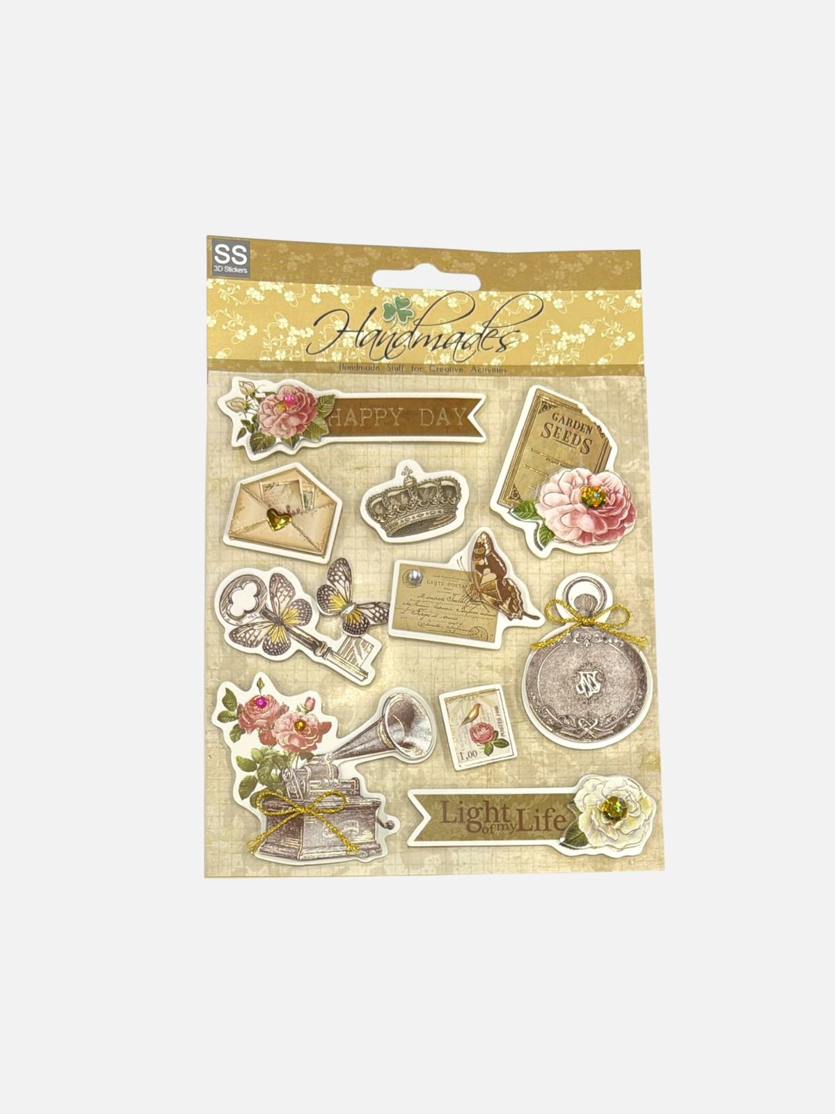 SS 3D Handmade Birthday & Celebration Stickers Greeting Card Deco Stickers