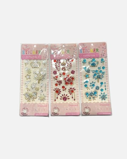3D Crystal Sparkle Sticker Sheets for Crafts & Decoration