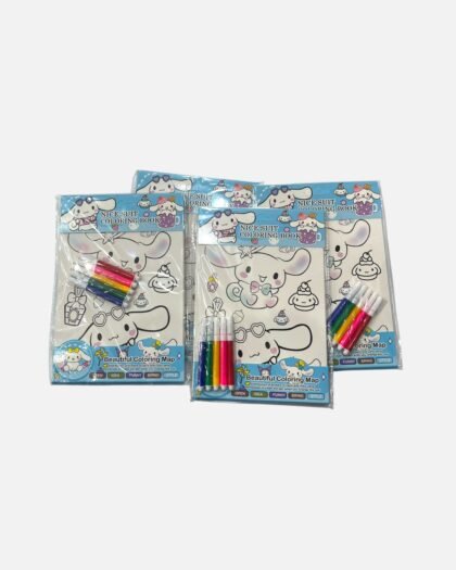Cinnamoroll Cute Coloring Book Set with 5 Color Markers for Kids