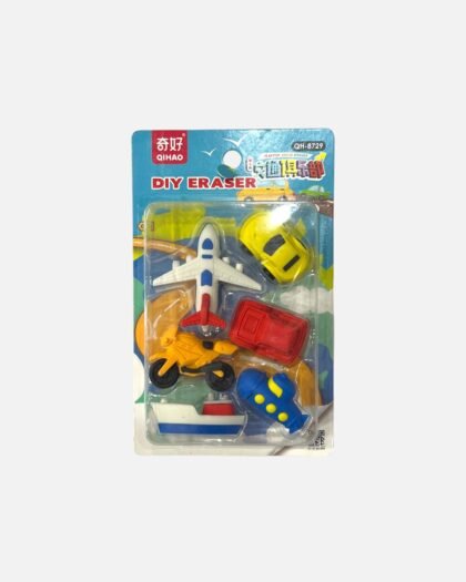 DIY Assembly Vehicle & Rescue Team 3D Eraser Set
