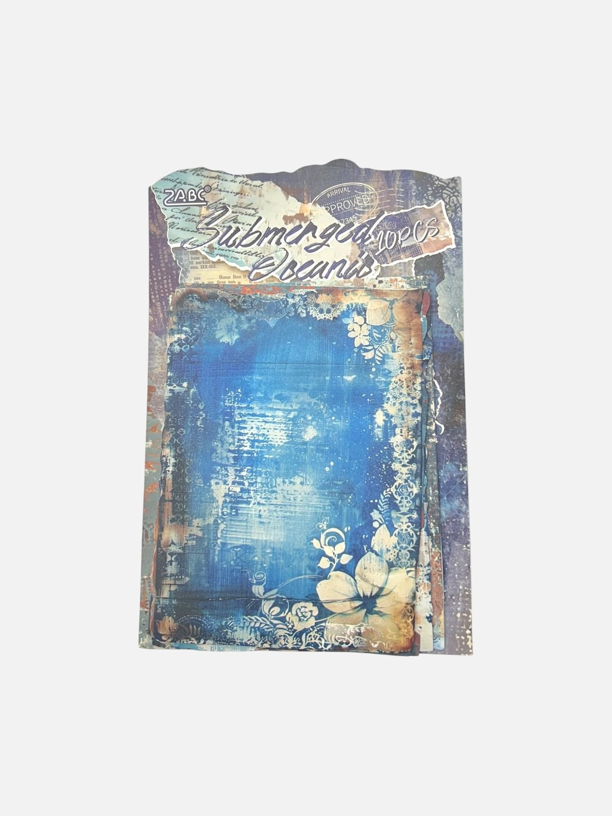 Oceanic Vintage-Style Decorative Arts and Crafts Paper for Journaling - Image 3