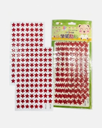 Red Star Puffy Reward Stickers (Set of 3 Sheets)