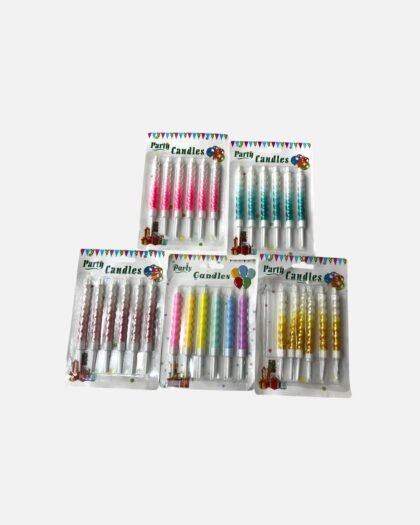 Sparkling Spiral Birthday Candles
