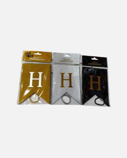 Glitter Happy Anniversary Wall Hanging Banner