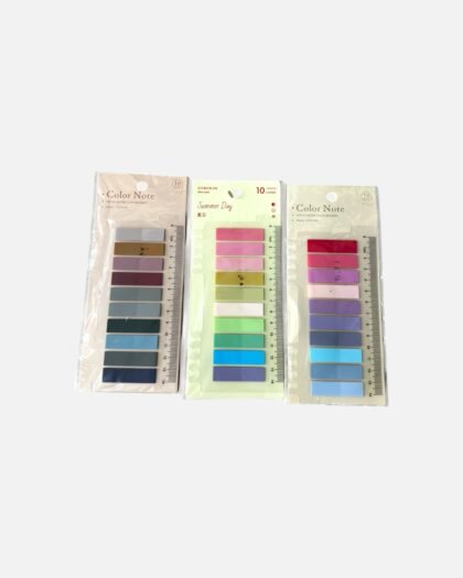 10 Colors Aesthetic PET Index Sticky Notes