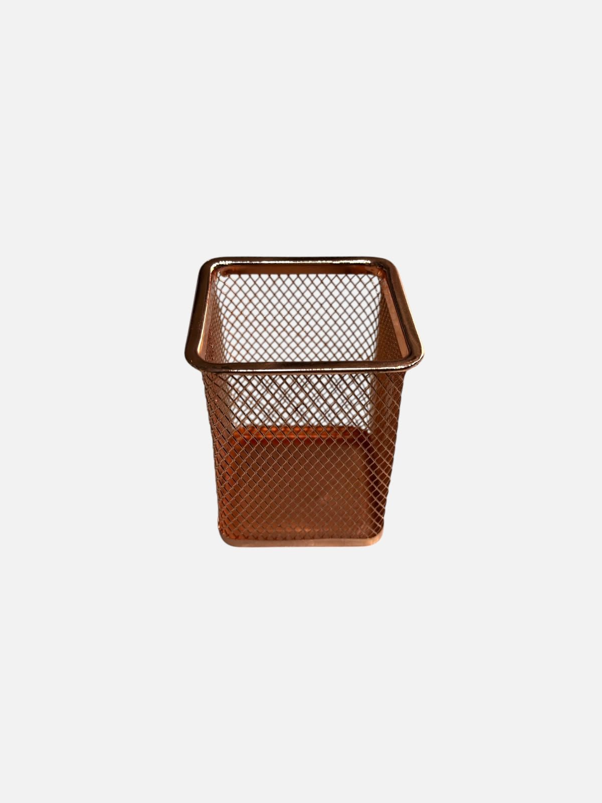 Rose Gold Metal Pencil Holder - Image 2