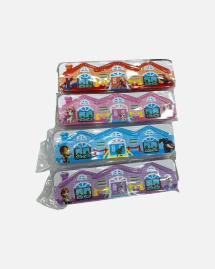 3D House Design Metal Pencil Case Box Stationery Storage Organizer for School Kids