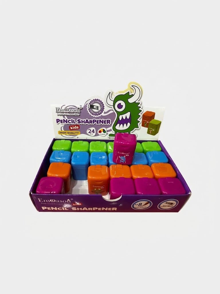 Embason Cartoon Monster Dustbin Pencil Sharpener